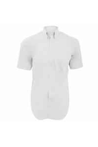 Корпоративная оксфордская рубашка с коротким рукавом Kustom Kit, белый