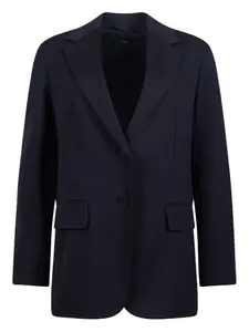 Блейзер с заостренными лацканами Weekend Max Mara, синий