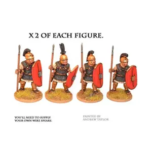 Республиканские римские триарии в кольчуге с копьем, Historical Miniatures - Ancient - Romans (28mm) (Crusader Miniatures)
