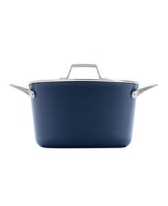 Кастрюля Premier Ceramic Nonstick объемом 7 кварт с крышкой Calphalon, цвет midnight blue