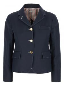 Укороченный блейзер Thom Browne, синий