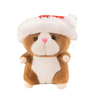 Плюшевая кукла милый золотистый медвежонок Mongoose высота 25см/30см OU DI PIG, коричневый