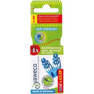 Детские сменные насадки Clip Replacement Heads Refill Pack Soft Medium - Pack of 4