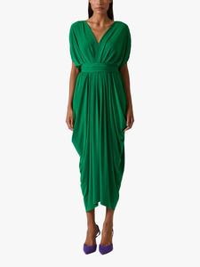 Платье миди из драпированного джерси James Lakeland, Green
