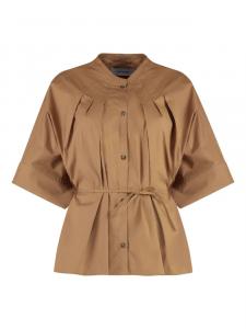 Рубашка с поясом Yves Salomon, коричневый