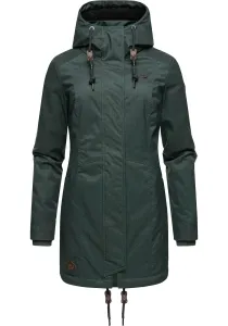 Зимняя куртка Ragwear "Tunned" с капюшоном, стильная зимняя парка на меховой подкладке, зеленый