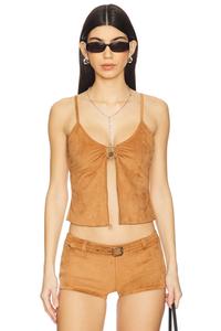 X Bella Hadid топ Lucy от Frankies Bikinis, sun kissed suede