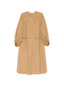 Платье с присборенными рукавами Loulou De Saison, бежевый