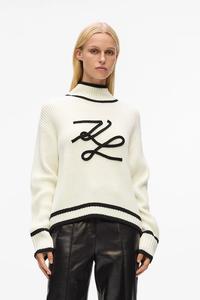 Шерстяной свитер Karl Lagerfeld, белый