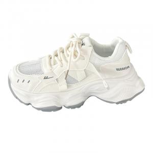 Кроссовки женские толстые низкие Warrior, бежевый