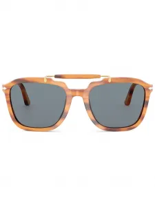 Солнцезащитные очки в квадратной оправе Persol, коричневый