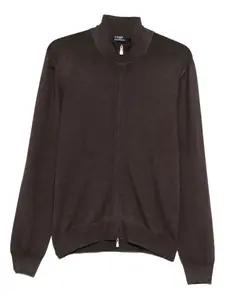 Свитер на молнии Barba, коричневый