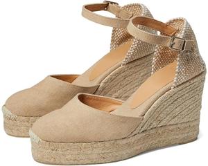 Туфли CASTANER Carol 80 mm Wedge Espadrille, песочный