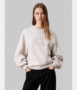 Толстовка женские Calvin Klein Jeans с круглым вырезом, белый