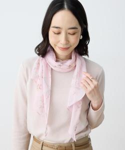 шарф с ботаническим принтом