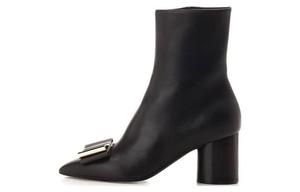 Ботильоны Ferragamo с бантом, черный