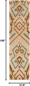 Ковер-дорожка SAFAVIEH, 69 x 275 см, Wyndham Collection, коричневый и айвори, ручной работы из современной шерсти, идеален для помещений с высокой проходимостью в гостиной, спальне (WYD373A)