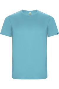 Футболка спортивная Roly Imola с короткими рукавами, бирюзовый