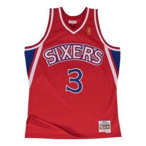 Джерси Mitchell & Ness x NBA Philadelphia 76ers 1996-97 Road Swingman Jerseys 'Allen Iverson 3', красный