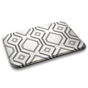 Коврик для ванной Tulup Quadratische Muster, 90x1x90 см, белый