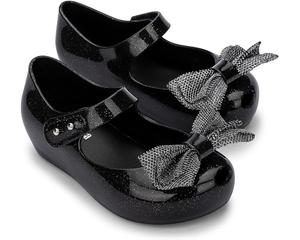 Туфли на плоской подошве Mini Melissa Mini Ultra Girl Sweet XII BB, цвет Glitter Black