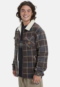 Флисовая куртка Quiksilver Fleece jacket, Chocolate Brown Sherpa Plaid/Light Brown