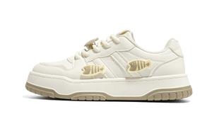 RENBEN Женские противоскользящие дышащие износостойкие низкие скейтерские туфли Beige Coffee, цвет Beige Coffee