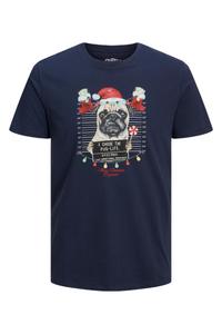 Футболка мужская Jack & Jones с принтом, синий