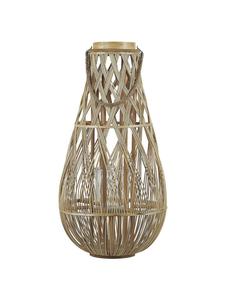 Beliani Фонарь TONGA коричневого цвета - (Ш) 39 x (В) 77 x (Д) 39 см