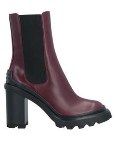 Ботильоны Tod'S, бордовый