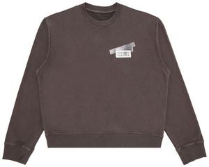 MM6 Maison Margiela Неворсовая толстовка, серый