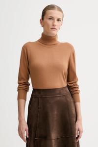 Свитер из смесовой шерсти Calvin Klein, коричневый