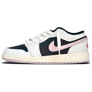 Jordan Кроссовки баскетбольные Air 1 GS Mini Hook 4.0 Abrasion Resistant Low Top Vintage женские beige pink