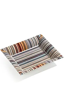 Широкое блюдо stripes jenkins, 20х16 см, Missoni Home, белый