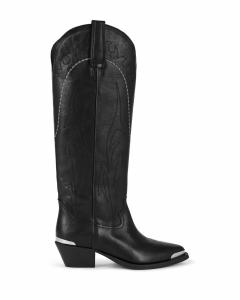 The Kooples Женские ковбойские сапоги Santiago черного цвета