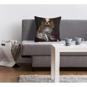 Декоративная подушка queence Собака, наволочка без наполнителя, 1 шт. Queence, Bunt + bedruckt