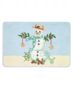 Коврик для ванной с принтом «Прибрежный снеговик», 51 x 76 см Avanti, мультиколор