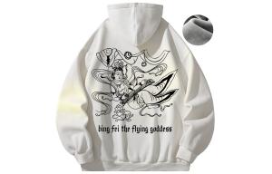 Bingfei Толстовка унисекс «Ледяной полет», Черный (утолщенный флис)