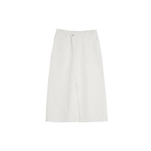 ELLE Повседневная длинная юбка Women's White