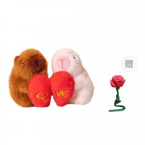 Плюшевый кулон в виде куклы Confession Pig Heart с кнопкой-застежкой, высота 12 см XUANBEIBEI, коричневый