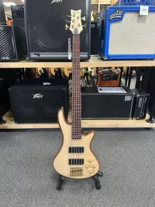 Schecter Stiletto Custom-5 Active Бас-гитара с 5 струнами 2010-х годов - Натуральный сатин