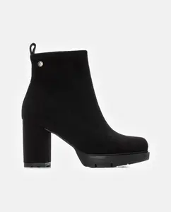 Женские ботильоны на высоком каблуке с боковой молнией Xti, черный