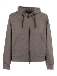 Шерстяная толстовка на молнии Circolo 1901, коричневый