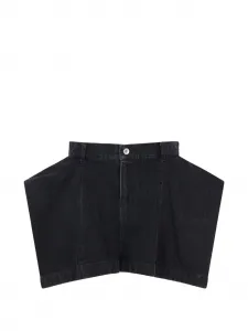 Джинсовые шорты SACAI, черный