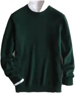 Мужской пуловер из смеси кашемира и хлопка