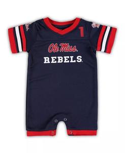 Футбольный комбинезон Navy Ole Miss Rebels Bumpo для новорожденных и младенцев, мальчиков и девочек Colosseum