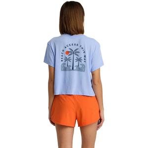 Женская футболка с надписью Доступ к пляжу Free Fly, Heather Lavender