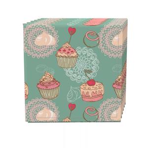 Набор салфеток из 4 шт., 100 % хлопок, 20x20 дюймов Sweet Shop Celebration