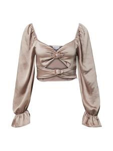 Лонгслив Hoermanseder X About You CHARLIE, серо-коричневый