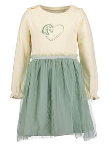 Blue Seven Платье бежево-зеленого цвета